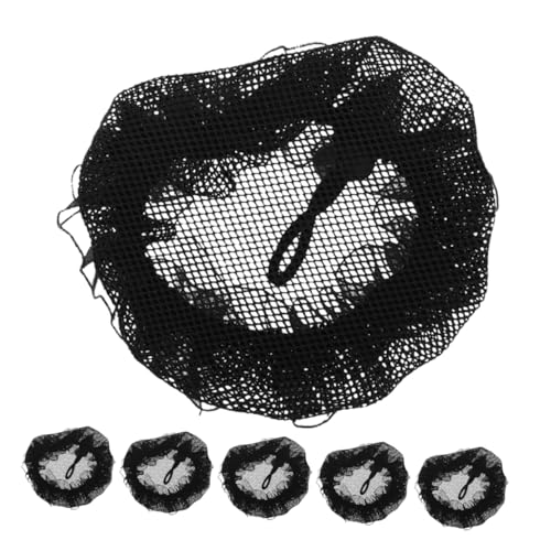 SAFIGLE 6stücke Netz-haar-abdeckungen Für Dutts Wiederverwendbare Elastische Haarnetze Schwarze Unsichtbare Haar-accessoires Für Mädchen Und Frauen Balletttänzerinnen von SAFIGLE
