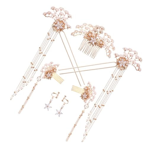 SAFIGLE 7 Stück Vintage Haarnadeln Set mit Quaste Teiliges Chinesisches Haarschmuck Set für Hochzeiten Abendpartys und Besondere Anlässe für Bräute und Damen von SAFIGLE