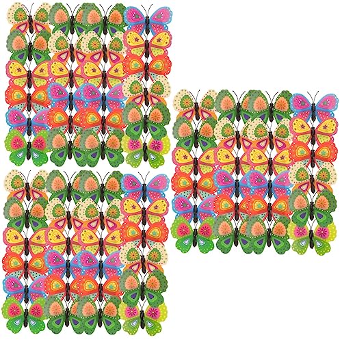 SAFIGLE 72 Stk Simulation Schmetterlings clip Haarstyling-Accessoires Fee Haarspangen Süße Haarspangen kinder haarschmuck haarklammer set Schmetterlinge für Haare dekorative Haarnadel PVC von SAFIGLE