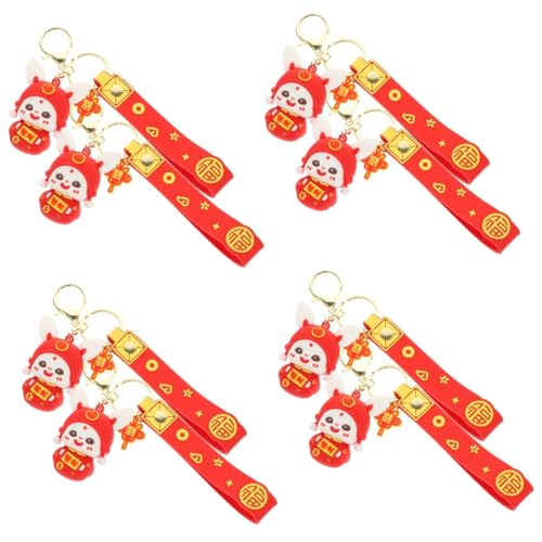 SAFIGLE 8 STK Hase Schlüsselanhänger Chinesische Tierkreiszeichen dekorative Schlüsselanhänger Kinder schlüsselanhänger Kinder schlüsselbund Geldbörsen Kinder Geldbörse Geldbeutel-Dekore von SAFIGLE