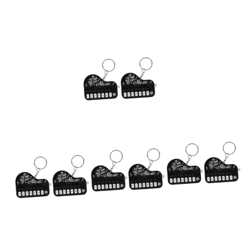 SAFIGLE 8 STK Schlüsselanhänger mit elektronischer Tastatur Musik schmuck Klavierschlüssel-Anhänger Music Key Holder Musikalisches Schlüsselanhänger Schlüsselbund Piano-Anhänger von SAFIGLE