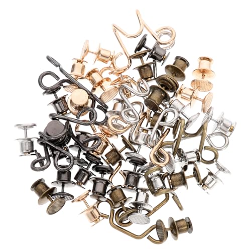 SAFIGLE 8 Sätze Teiliges Jeans Bundknopf Verstellbare Abnehmbare Taillenverlängerung Vielseitig Einsetzbar für Hosen Röcke Einfache Langlebiges in Silber Schwarz Gold Kupfer von SAFIGLE