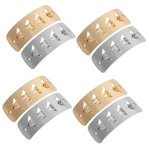 SAFIGLE 8 Stk Hohl Feder Haars Pange Styling-haarspangen Kreis-haarspange Haarspangen Für Frauen Goldspangen Für Damen Frühlingshaarspangen Kopfbedeckung Fräulein Metall von SAFIGLE