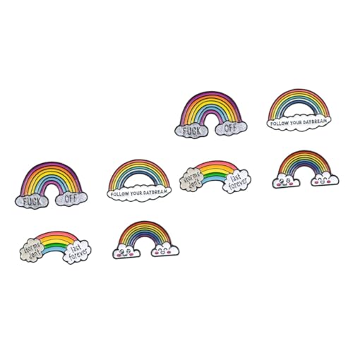 SAFIGLE 8 Stk Regenbogen wolke Corsage geschenketueten weihnachten geschenke für weihnachten Cartoon-Rucksäcke Cartoon-Regenbogen-Brosche Spaß Kleidersack Brosche Kleiderabzeichen-Brosche von SAFIGLE