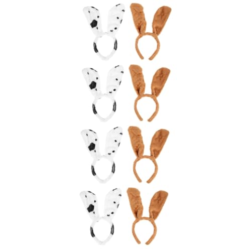 SAFIGLE Hasenohren Stoff 8 Stk Stirnband Mit Tierohren Tierkostüme Verkleiden Welpenzubehör Hundeohren Cosplay Der Braune Hase Haircharm Maskenball Haarreif Kinder Anwesend Hundekopfbedeckung Stoff von SAFIGLE