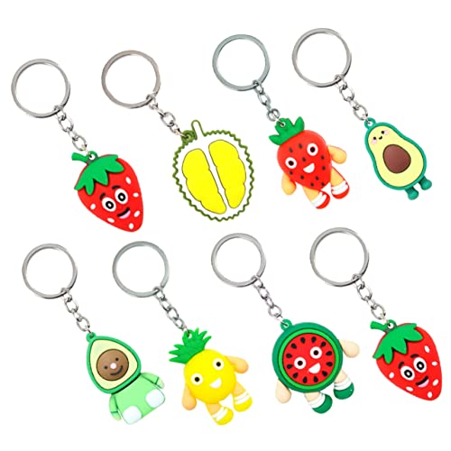 SAFIGLE 8-teiliges Schlüsselanhänger-Set mit Obstmotiven Bezaubernder Taschenanhänger Mini-mehrzweck-schlüsselring für Jungen und Mädchen Erwachsene SAFIGLE 8-teiliges Schlüsselanhänger-Set mit Obstmotiven Bezaubernder Taschenanhänger Mini-mehrzweck-schlüsselring für Jungen und Mädchen Erwachsene von SAFIGLE