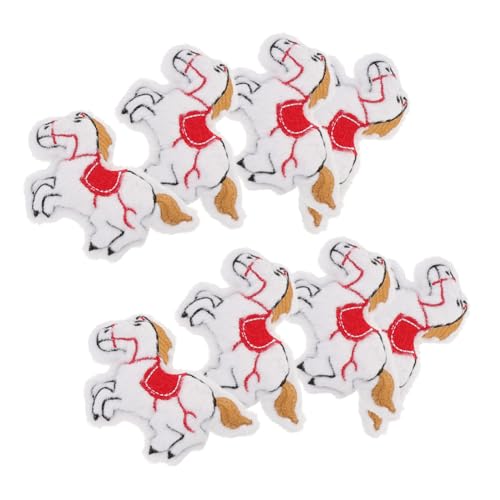 SAFIGLE 8stücke Plüsch Pferd Anhänger Diy Cartoon Anhänger Pferde Material Broschennadel Zubehör Zum Aufhängen Für Taschen Kleidung von SAFIGLE