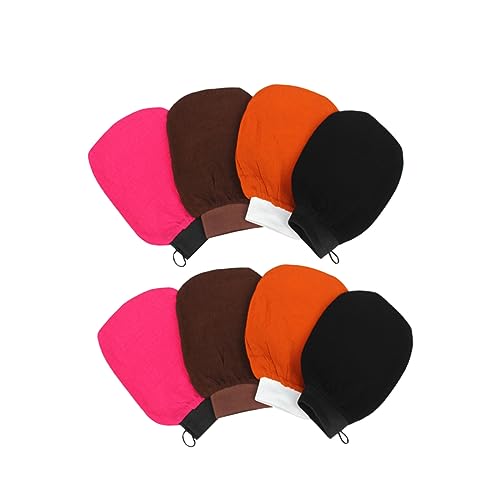 SAFIGLE 8 Stück Handschuhe schrubben Peeling Bath Mitt Bad Luffa Handschuh Peelinghandschuhe Duschbadehandschuh handtücher Badhandschuhe Peeling-Massagegerät für den Körper Zufällige Farbe von SAFIGLE