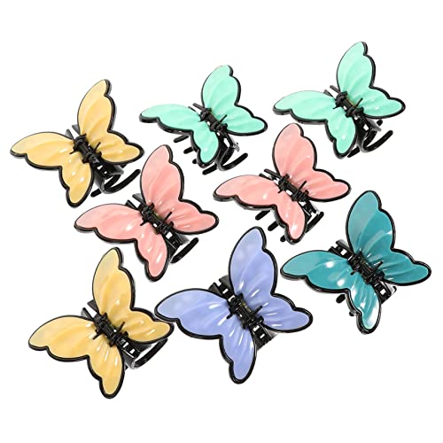 SAFIGLE 8 Stück Mattierter Hai-Clip haarschmuck haarnadeln Haare verhauen Haarklauenklammern für Mädchen Krallenklammern Damen Mädchen Haarzubehör Haarverschlüsse Plastik Zufällige Farbe von SAFIGLE