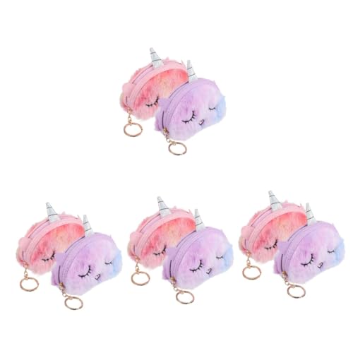 SAFIGLE Einhorn Geldbörse 8 Stück Plüsch Geldbörsen Mini Beutel Sparschwein Für Kinder Kleine Geldbörsen Süße Schlüsselanhänger Mini Dinge Für Münzen Mit von SAFIGLE