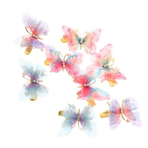 SAFIGLE 8stücke Schmetterling Haarspangen Schmetterlingspinnen Für Mädchen Blumen Hochzeit Accessoires Fürs Haar Haarklammern Schmuck Zubehör von SAFIGLE