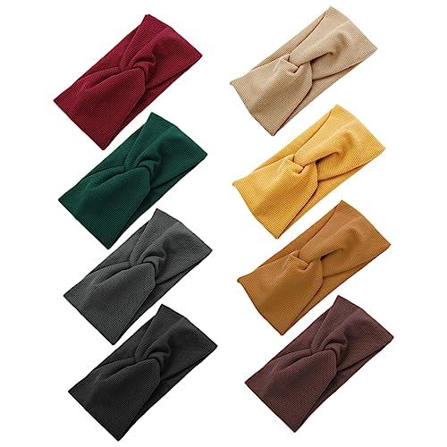 SAFIGLE 8 Stück Stirnband Sportzubehör Sportartikel zartes Haarband Yoga-Versorgung praktisches Schweißband kompaktes Schweißband elastisches Schweißband bequemes Kopfband Gummiband von SAFIGLE