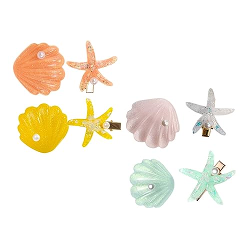 SAFIGLE 8 Stück Teiliges Set Haarspangen im Design Bunte Haarclips für Mädchen Haarschmuck Accessoires für Partys und Alltag Rutschfest und Angenehm zu Tragen Vielseitig Einsetzbar für von SAFIGLE