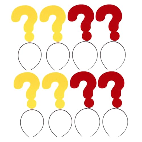 SAFIGLE 8 Teiliges Fragezeichen Stirnband Lustiges Party Fotoautomaten Stirnband Urlaubs Haarreif Kostüm Kopfbedeckung Weihnachtsparty Für Frauen Und Männer von SAFIGLE