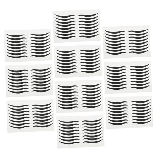SAFIGLE 80 Paare Schwarze Eye Make Up Sticker Temporary Eyeliner Lidschatten Aufkleber Selbstklebend Präzise Form für Schnelles Langanhaltendes Augen Make Up von SAFIGLE