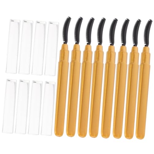 SAFIGLE 8Stücke Teiliges Wimpernbürsten mit Silikonborsten Sanfte Anwendung für Make Up für Zuhause und Unterwegs Modisches Design Perfektes Werkzeug für Mascara von SAFIGLE