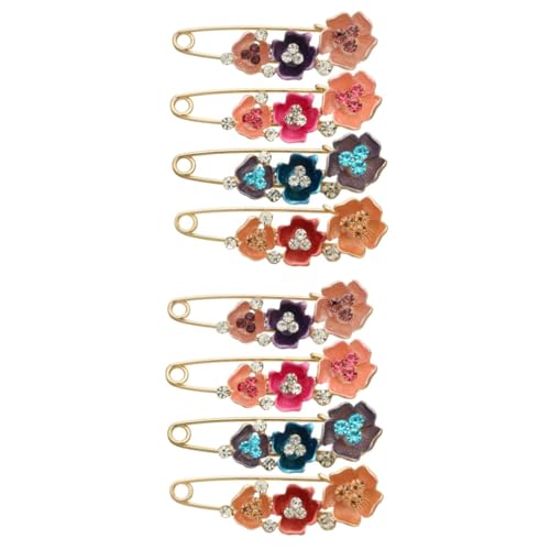 SAFIGLE 8stücke Blumen Broschen Für Damen Stilvolle Temperament-anstecknadeln Für Cardigans Schals Und Für Hochzeiten Partys Und Täglichen Gebrauch von SAFIGLE