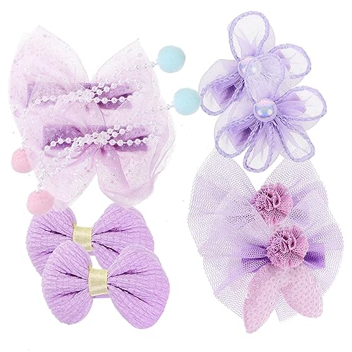 SAFIGLE 8stücke Süße Haarspangen Kindermädchen Haarschleifen Clip Floral Haarspange Für Mädchen Party Weihnachts Geschenk von SAFIGLE