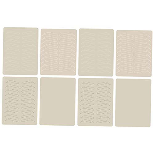 SAFIGLE 8stücke Tattoo Übungshaut Aus Gesticktem Kunstleder Imitationsleder Für Augenbrauen Eyeliner Und Lippen Doppelseitig Für Anfänger Und Profis von SAFIGLE