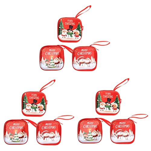 SAFIGLE 9stücke Weihnachten Münzbeutel Dekorative Geldbörsen Für Süßigkeiten Aufbewahrung Und Für Weihnachtsfeiern Und Dekoration von SAFIGLE