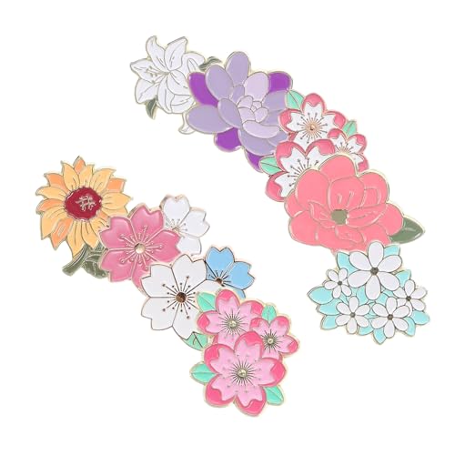 SAFIGLE 9 Stück Teiliges Metall-broschen Farbiger Emaille Langlebig und Farbecht Sichere Anstecknadel für Kleidung Rucksäcke und Hüte Leichtes und Tragbares Accessoire für Frauen und von SAFIGLE