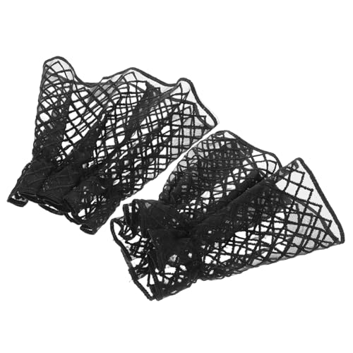 SAFIGLE Falsche Ärmel Mit Spitzenmuster Abnehmbare Armstulpen Dekorative Pulswärmer Für Damen Polyesterärmelmanschetten Mit Rüschen von SAFIGLE