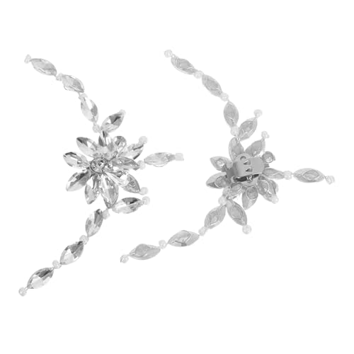 SAFIGLE Abnehmbare Strass Schuhclips für Brautschuhe Dekorative Schuhschnallen Vielseitige Hochzeitsschmuck-accessoires Symmetrische Funkelnde Verzierungen für High Heels von SAFIGLE