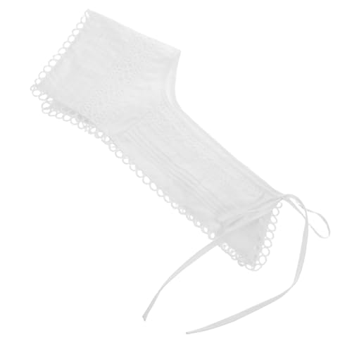 SAFIGLE Abnehmbarer Damen Kragen Modischer Fake Kragen für Shirts und Kleider Vielseitig Einsetzbar Einfach zu Tragen in Weiß für Stilvolle Outfits von SAFIGLE