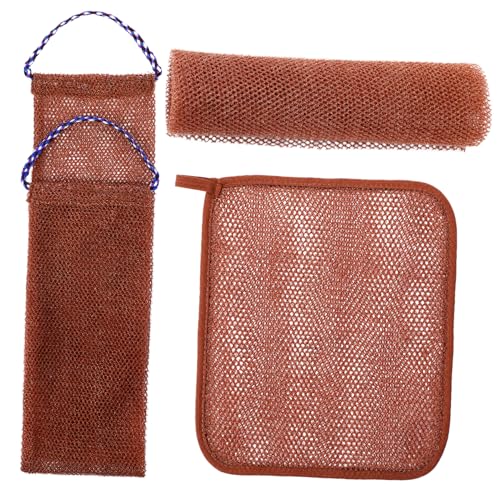 SAFIGLE Afrikanisches Netz Peeling Für Körper Rücken Und Füße Nylon Körperbürste Mit Griff Effektives Duschen Peeling-tuch Badetuch Für Körperpeeling von SAFIGLE