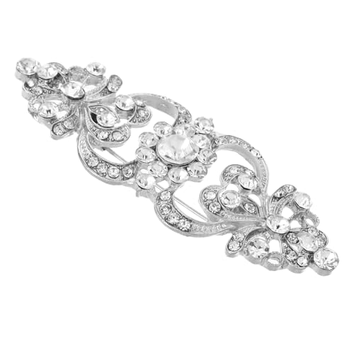 SAFIGLE Strassbrosche Aus Legierung Für Damen Dekorative Anstecknadel Mit Kristallen Elegantes Kleidungsaccessoire Für Schals Hüte Und Kleider Langlebige Sicherheitsnadel Für Formelle von SAFIGLE