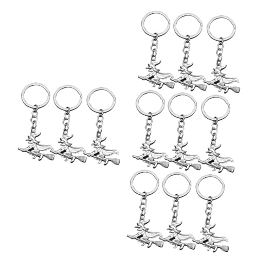 SAFIGLE Anhänger Schutzhexe 12 Stk Kreativer Schlüsselhalter Hexenzeug Hexenbesen Hexen Besenstiel Frau Schlüsselanhänger Hexenkette Hexengeschenk Film Schlüsselanhänger Damenhalskette von SAFIGLE