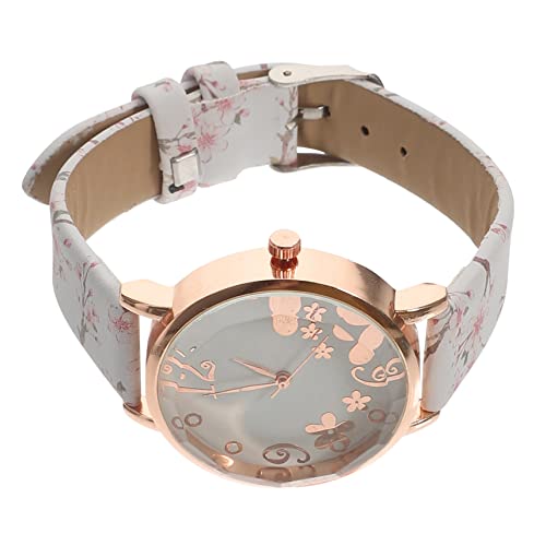 SAFIGLE Stilvolle Damenuhr Dekorative Armbanduhr Mit Blumenmuster Quarzuhr Für Damen Geeignet Für Das Büro Und Formelle Anlässe SAFIGLE Stilvolle Damenuhr Dekorative Armbanduhr Mit Blumenmuster Quarzuhr Für Damen Geeignet Für Das Büro Und Formelle Anlässe von SAFIGLE