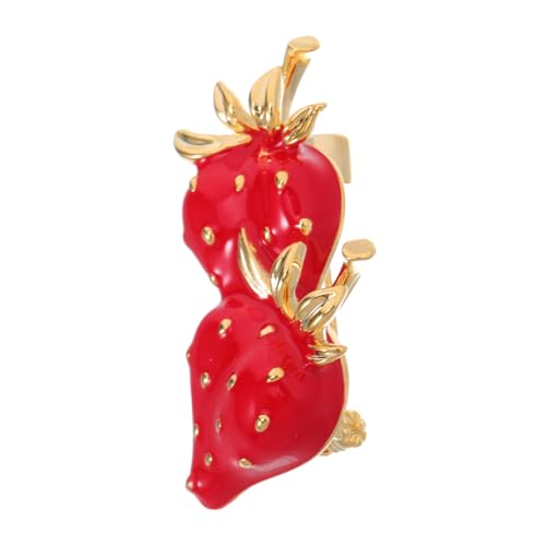 SAFIGLE Frucht Brosche Süße Erdbeer-anstecknadel Für Frauen Stilvolles Accessoire Für Jacken Taschen Und Hüte Dekoration Für Besondere Anlässe von SAFIGLE