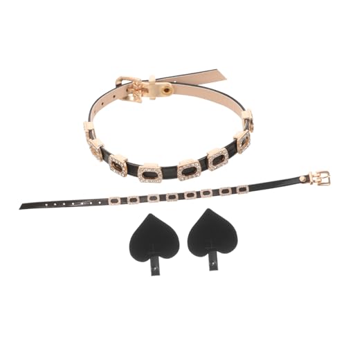 SAFIGLE Anti locker High Heels Schuhriemen Glänzend Schwarz mit Strass Verstellbare Dekorative Knöchelriemen für Damen Rutschfeste Absatzbänder gegen Herausfallen Komfortable High Heel von SAFIGLE