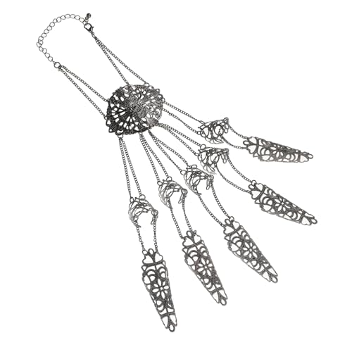SAFIGLE Gothic Handschmuck Für Frauen Mit Fingernagelkralle Robustes Metall Kettenarmband Ägyptischer Schmuck Accessoire Für Partys Und Anlässe von SAFIGLE