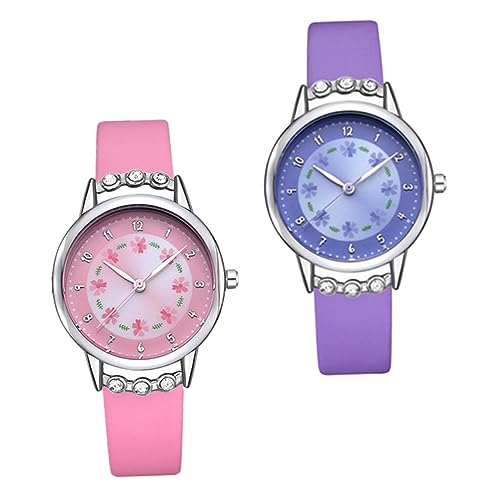SAFIGLE Armbanduhr Für Jungen Und Mädchen 2 Stück Quarzuhr Für Studenten Metallschnalle Robustes Stilvolles Für Ihre Tochter von SAFIGLE