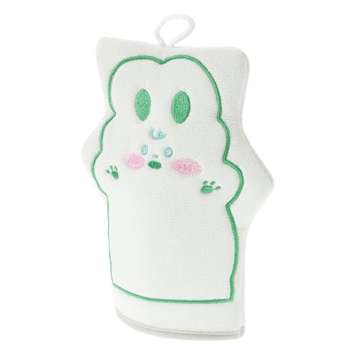 SAFIGLE Badetuch Fäustlinge zum Schrubben der Haut Hautreinigungsmittel Duschschuh Peelingfäustlinge zum rauer Badehandschuh Waschlappen Stoff Light Green von SAFIGLE