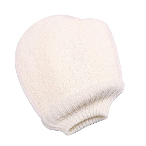 SAFIGLE Badetuch Handschuhe Körperwäscher Rückenscheuerhandschuh Peeling-handschuhe Badehandschuh Weiß von SAFIGLE