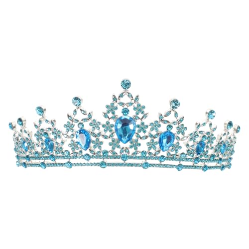 SAFIGLE Barock Vintage Braut Diadem mit Funkelnden Strasssteinen Leichtes Komfortables Hochzeits-tiara für Frauen Vielseitiges Retro Diadem für Hochzeit Party und Cosplay von SAFIGLE