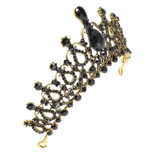 SAFIGLE Barocke Kristallkrone Tiara aus Langlebiger Legierung mit Funkelnden Wassersteinen Eleganter Kopfschmuck für Braut Hochzeit Show und Festliche Anlässe Hautfreundlich und Modisch von SAFIGLE