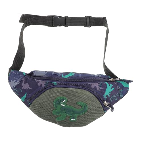 SAFIGLE Bauchtasche Dinosaurier Motiv Verstellbarer Gurt Leichte Canvas Hüfttasche Robust und Bequem für Jungen und Mädchen für Sport Reisen Camping und Alltag von SAFIGLE