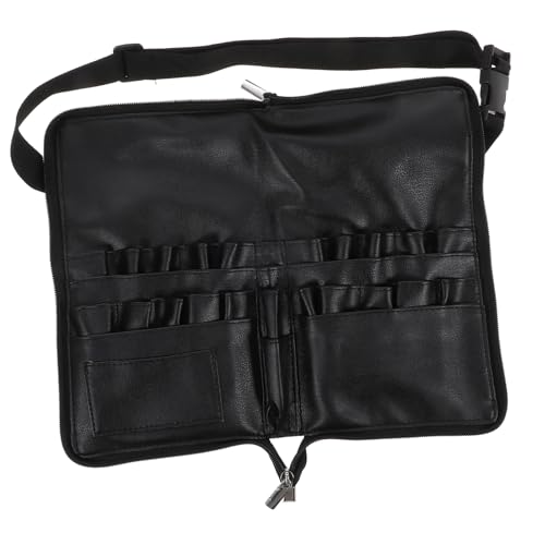 SAFIGLE Professionelle Kosmetiktasche Aus Pu-Leder Mit Großer Kapazität Reisekosmetiktasche Tragbar Schminktasche Für Frauen Mit Reißverschluss Und Gürtelgurt von SAFIGLE