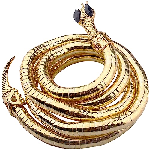 SAFIGLE Biegbares Schlangenarmband Halskette Armband Damen Schmuck Verstellbar Punk Stil Vielseitig Einsetzbar für Alltag und Anlässe von SAFIGLE