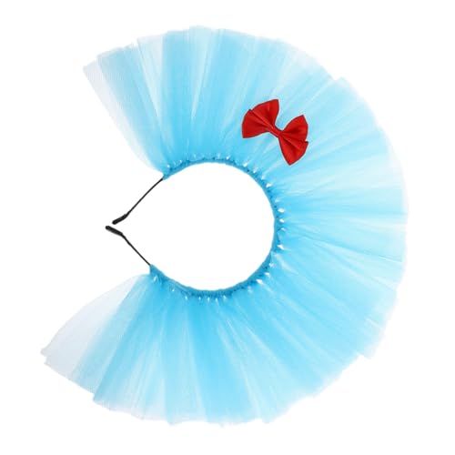 SAFIGLE Blaues Mesh Stirnband Elastisch Bequem für Damen und Mädchen Robustes Haarschmuck Accessoire für Halloween Party Cosplay und Festliche Anlässe von SAFIGLE