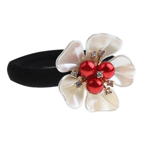 SAFIGLE Blütenblatt Haargummis für Dickes Dünnes Haar Kreative Haargummis für Mädchen Praktische Haaraccessoires für Herbst/Winter mit Blumenmotiv für Alltag und Besondere Anlässe von SAFIGLE