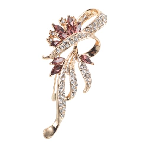 SAFIGLE Blumenbrosche Strass Blumenbrosche Vintage Anstecknadeln Für Frauen Und Mädchen Party Tanz Hochzeit Bankett Blumenstrauß Schmuck von SAFIGLE