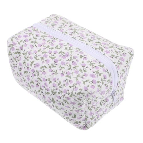 SAFIGLE Reise Kosmetiktasche Mit Blumenmuster Leichte Und Praktische Make-up Aufbewahrung Für Damen Reißverschluss Organizer Für Kosmetik Und Kleine Gegenstände Für Unterwegs von SAFIGLE