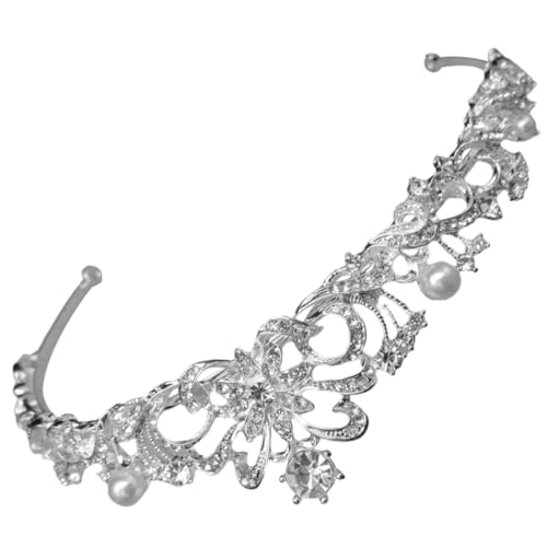 SAFIGLE Blumenmädchen Haarschmuck Krone mit Strass Stirnband für Hochzeiten Partys und Festliche Anlässe Accessoire für Ihre Tochter von SAFIGLE