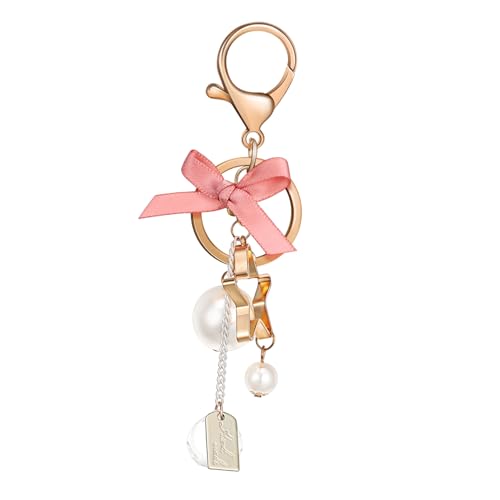 SAFIGLE Niedlicher Schlüsselanhänger Mit Schleife Schlüsselanhänger Aus Zinklegierung Schleifenanhänger Für Handtaschen Mädchenhafter Schlüsselanhänger Taschenanhänger Für Frauen von SAFIGLE