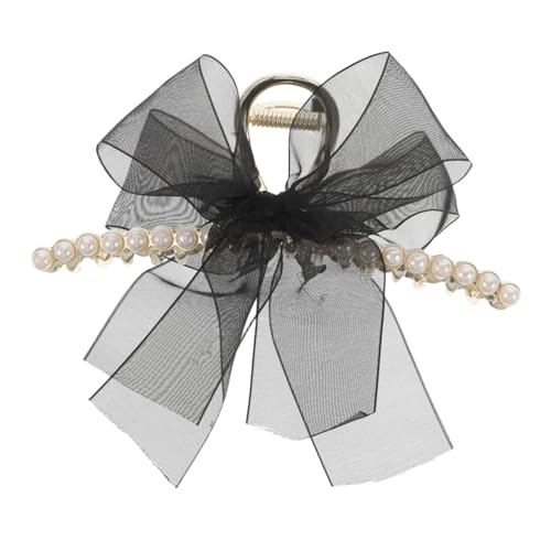 SAFIGLE Multifunktionale Haarspangen Mit Dekorativer Schleife Für Damen Schwarz von SAFIGLE